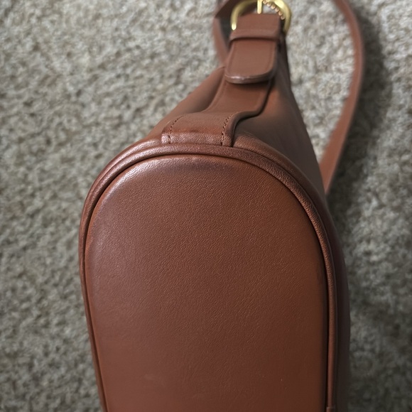 Vintage 90s COACH WORTH Classic Crossbody Bag #4143 Camel Leather - Picture 3 of 12